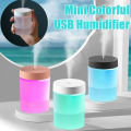 Tinzzi Portable Colorful Light Humidifier Mini USB Charging Desktop Humidifier for Home Office(6.8x9.1cm). 