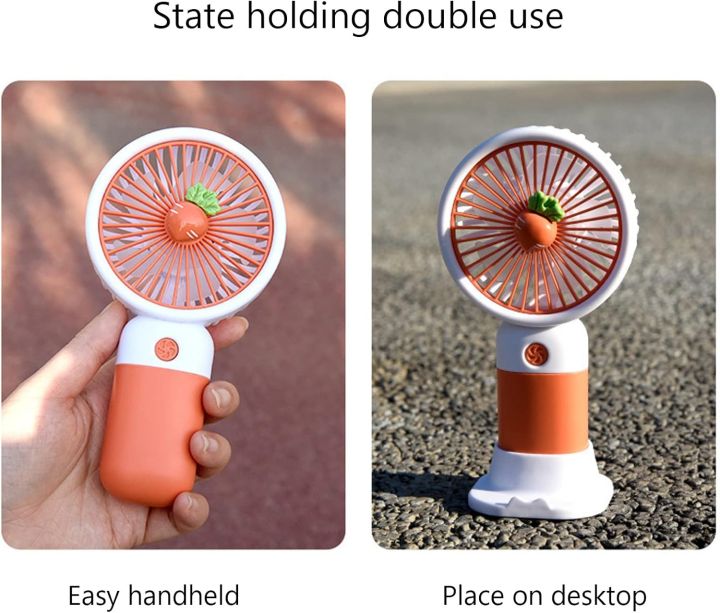 Portable Mini Fan USB Rechargeable Fan Handheld Portable Fan Desktop ...