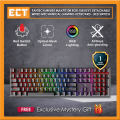 Fantech MK855 MAXFIT108 RGB 108 Keys Detachable Wired Mechanical Gaming Keyboard - Blue / Red Switch. 