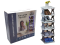 6 Layer Folding Creative Plastic Shoe Rack. 