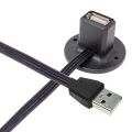 1m Desk Usb 2.0 Type A Plug To Socket Extension Data Charging Cable With Stand Base Shielded 20cm 30cm 50cm. 