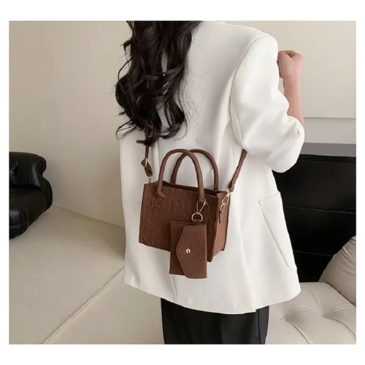 Trendy%20Designer%20Messenger%20Bags%20High-end%20Felt%20Handbags%20Zipper%20Messenger%20Bags%20Designer%20Felt%20Handbags%20Solid%20Color%20Handbags%20-%20Image%202