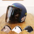 Motorcycle Helmet Visor Shield 3-Snap Design Open Face Helmet Visor For Motorcycle Enthusiasts. 