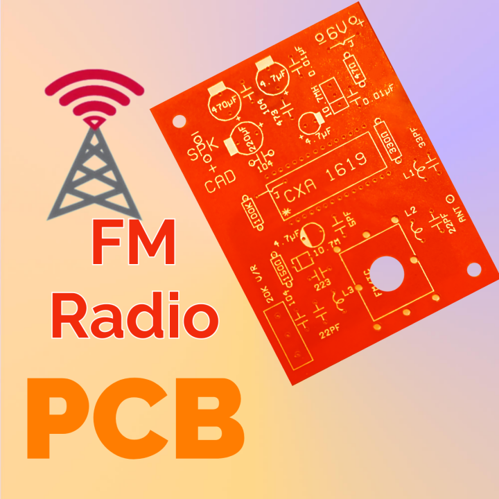 DIY - Mono FM Radio BARE PCB (CXA 1019 / 1619) Only