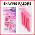 New style Original MAX Lady Razor 5pcs Bikini Razor Woman Razor Shaver Safety Female Hair Removal Double Blades Hair Razor Machine Mini Shaving Razor. 