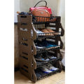 Multi rack for Fruit Vegetable Storage Basket, 5 Tier Stackable Plastic Storage Baskets with Wheels, Fruit Vegetable Produce Basket Organizer Bins for Kitchen, Pantry, Bathroom. 