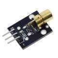 KY-008 650nm Laser Transmitter Sensor Module 6mm 5V 5MW Red Laser Dot Diode Copper Head for Arduino. 