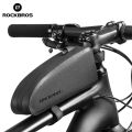 ROCKBROS Bicycle Bags Waterproof Cycling Top Front Tube Frame Bag Large Capacity MTB Road Bicycle Pannier Black Bike Accessories. 