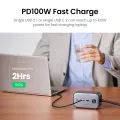 UGREEN GaN 100W Desktop Charger Power Strip Charging Station Fast Charger DigiNest Pro 3 USB C 1 USB A 3 AC Ports for MacBook Pro Air iPhone 13 12 Xiaomi Samsung Laptop. 