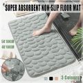 Bath Mats Non Slip Memory Foam Mat Bath Rug Bathroom Shower Mat Coral Fleece Softness Highly Absorbent Washable Bathroom Rug Bath Mats for Bathroom. 