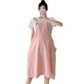 Pregnant Women Summer Short Sleeve Suit Fashion Fashion Mom Casual Outdoor Two-Piece Sling Summer Pregnant Women Overknee Dress. 