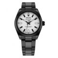 New Stainless Steel OysterX Watch Chain Quartz Analog Luxury Wrist Watches For Men Gents Boys Black White 181312721 STYLES-CMB (PVT) LTD. 