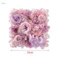 Flowers Wall Panel Silk Floral Panel for Stage Table Setting Ceremony. 
