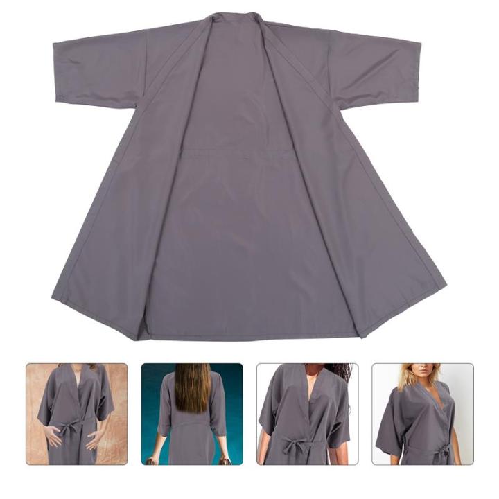 Premium Salon Cape Barber Shop Client Robe Hairdressing Cape Gown Hair ...
