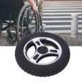 Walker Wheel, 4 Holes Wheelchair Wheel 250mm Alloy Steel Hub for Carts. 