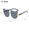 OQ BOGA 8 Colors Unisex Bear Frame Anti UV Kids Sunglasses Children Outdoor Eye Protection Rimless Sun Glasses. 