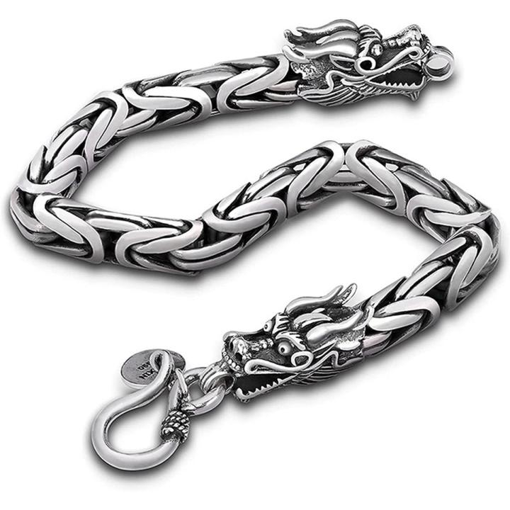 Dragon head bracelet store fashion men's jewelry silver retro dragon