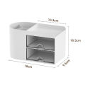 Pen Holder With Drawer Multifunction Desktop Organizer Stationery Storage Box Fugar. 