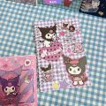 1PCS Kawaii Japanese Style Cute Cartoon Kuromi Printed Pattern Notebook Account Notepad Diary Student Notebook [RAIN]. 