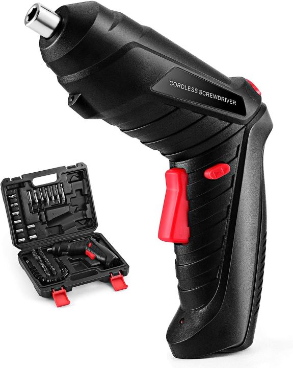 Rotatable Screwdriver Electric Screwdriver Set, 47 in 1 Rechargeable and Rotatable Cordless ...