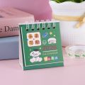 Cute Mini 2026 Desk Calendar Coil Binding Flip Desktop Calendar Cartoon Daily Planner Office School Supplies. 