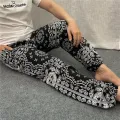 Summer Artificial Cotton Men's Trousers Cotton Silk Large Size Home Pants Thailand Travel Beach Pants Loose plus Size Pajamas Thin. 