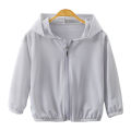 Yfashion Kids Long Sleeve Jackets Summer Sun Protection Breathable Hoodie Tops For 3-10 Years Old Boys Girls Cotton. 
