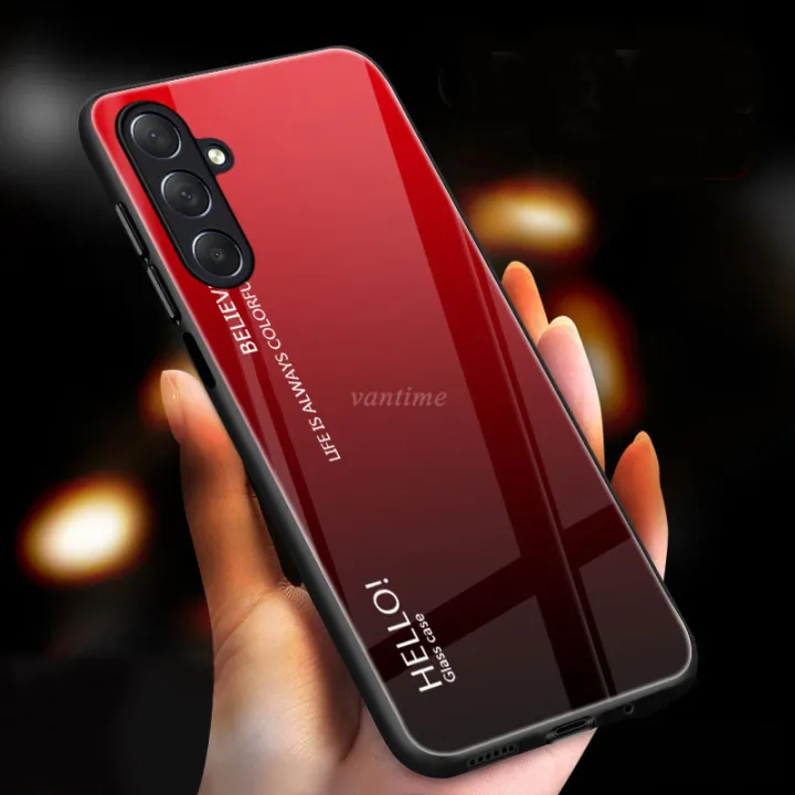 Vantime%20for%20Samsung%20Galaxy%20M54%20F54%205G%20Case%20Gradient%20Phone%20Back%20Hard%20Glass%20Cover%20-%20Image%202