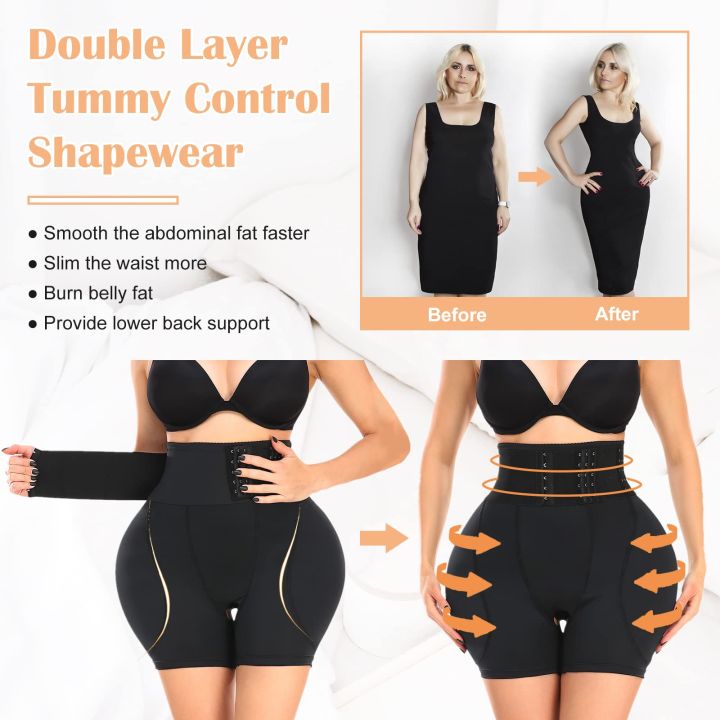 Women%20Hip%20Padded%20Shorts%20High%20Waist%20With%20Hook%20Tummy%20Control%20Panties%20Ass%20Booty%20Enhancer%20Big%20Buttocks%20Brief%20-%20Image%204