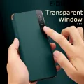 For Samsung Galaxy Note 9 Clear Window View Smart Transparent PU Leather Stand Holder Phone case for Galaxy Note9 Flip Cases. 