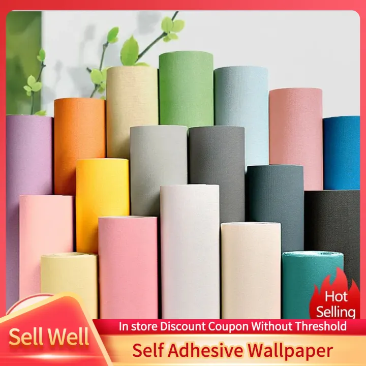 PVC Waterproof Thickened Self Adhesive Wallpapers Home Decor Living ...