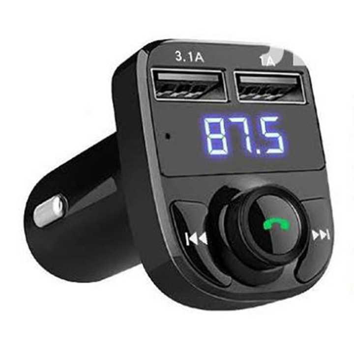 X8 Car FM Transmitter Dual USB Charger Transmitter Hands-free Bluetooth Car Kit Aux Modulator Car Audio MP3 Player