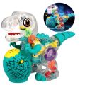 Electric Walking Dinosaur Toy Robot Dinosaur Toy Walking T- Rex Toy with Lights and Sounds for Kids Boys Girls Gift. 