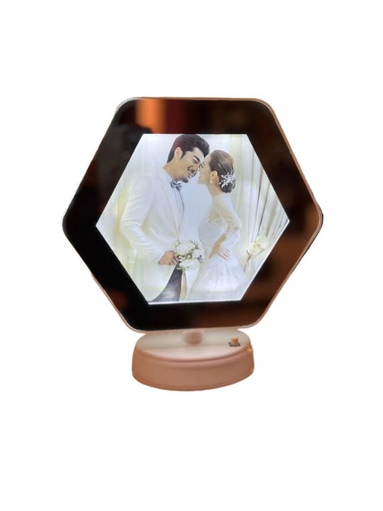 Light Frame Magic Magic mirror photo frame with led light | Daraz.lk