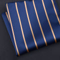 Handkerchief Smooth Striped Paisley Floral Pattern Pocket Square. 