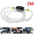 High Flow Siphon Hand Pump Portable Manual Car Fuel Transfer Pump with 2M Syphon Hose. 