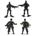 6Pcs/Set Military Force Army Soilder Assembly Model Mini Action Figures Kids Bauble. 