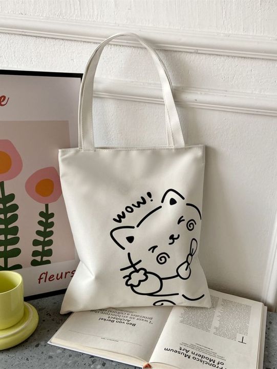 Cartoon%20Eco-Friendly%20Tote%20Bag%20Painted%20Tote%20Bag%20-%20Image%202
