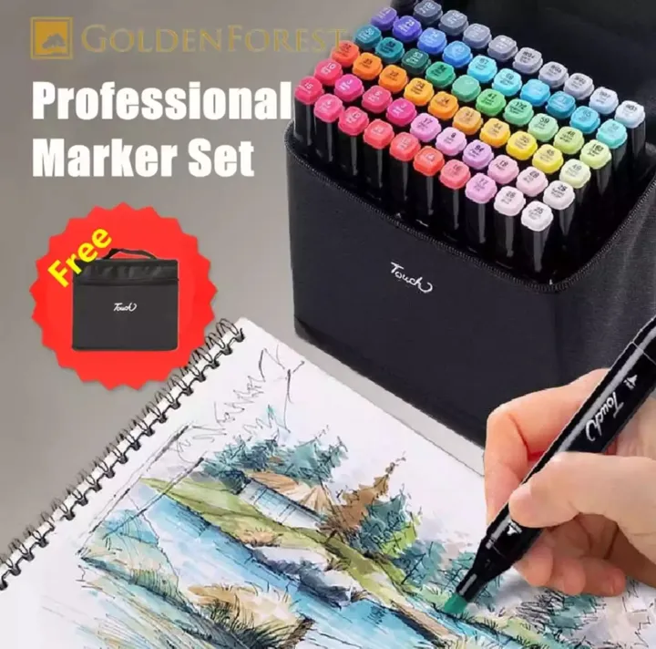 80pcs%2060%20pcs%2036pcs%2024pcs%2012pcs%20Touch%20Marker%20Pen%20Set%20Painting%20Pen%20Hand-painted%20Pen%20Color%20Watercolor%20Pen%20Set%20Box%20-%20Image%202