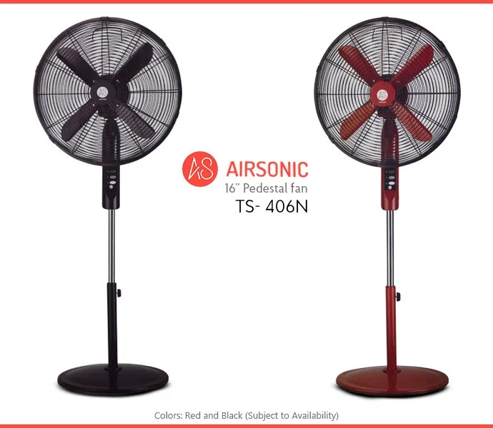 Airsonic%2016"%20High%20Speed%20Stand%20Fan%20(Black)%202-3x%20More%20Breeze%20-%20Image%204
