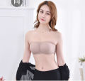 Women's Strapless Bralet Bra Bandeau Crop Top Padded Bra Seamless Bras Top Push Up Invisible Bra. 