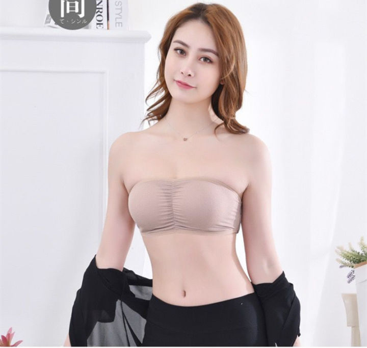 Women's%20Strapless%20Bralet%20Bra%20Bandeau%20Crop%20Top%20Padded%20Bra%20Seamless%20Bras%20Top%20Push%20Up%20Invisible%20Bra%20-%20Image%203