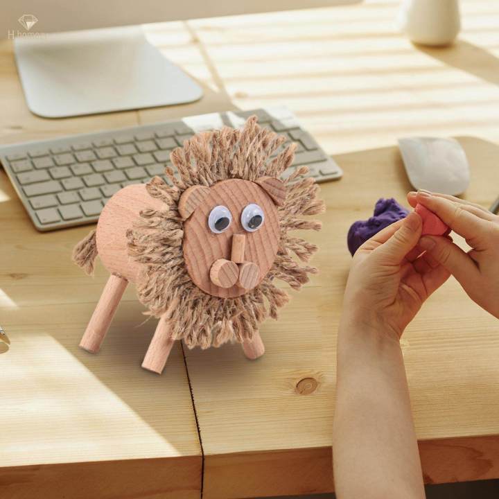 DIY Wooden Animal Toy Preschool Early Learning Handmade Wood