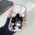 CHOOSE Hontinga for Realme C51 C53 Realme Note 50 Back Cover Cartoon Kuromi Pattern Soft Texture Phone Case Wavy Edge Silicone Cover Affordable. 