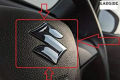 Steering Wheel Chrome Center Badge Emblem Logo 45mm Sx4 Suzuki. 