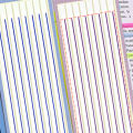 【ZOSR】PINGZ Extremely Thin Index Sticker Macaroon Color Line Post Note Transparent Fluorescent Index Tabs Flags Sticky Note Stationery Reading Aid Highlight Sticker School Office Supplies. 