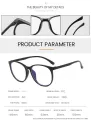 2024 New Retro Round Anti-Blue Light Blue Light Blocking optical Fashion Women anti blue-ray Eye Glasses eyeglasses Frames. 