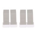 Door Stopper 4 Pack Set Premium Heavy Duty Door Stop Rubber Wedge with Decorative Storage Holder-Perfect Doorstop(Gray). 