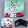 【BestGO】Casual Leather Purse Anime Cartoon Rick and Morty Wallets carteira Lovely Card Money Bags for Kids Boy Girl Folded Short Wallet. 