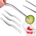 3 Sizes Kitchen Tweezer BBQ Food Tweezer Clip Mini Chief Tongs Stainless Steel Portable Picnic Meat Barbecue Cooking Tool. 